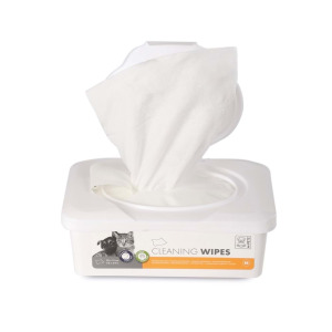 60100501 M-PETS KEDİ ve KÖPEKLER İÇİN TEMİZLEME MENDİLİ 80Lİ