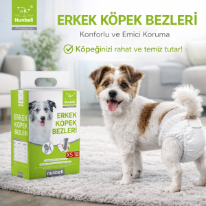 NUNBELL ERKEK KÖP.ALT BAG.BEZİ 10'lu XSmall