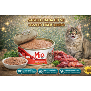 Mio Cat Dana Etli Ciğerli Kedi Konservesi 85 Gr