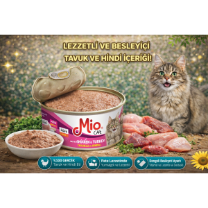 Mio Tavuklu ve Hindili Yetişkin Kedi Konservesi 85gr
