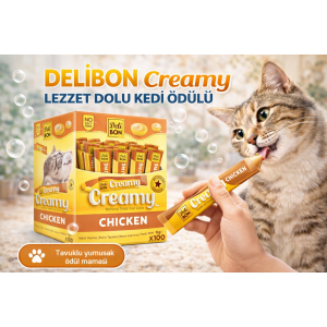 Delibon Krema Kedi Ödül Maması 15g 1 Adet Tavuklu