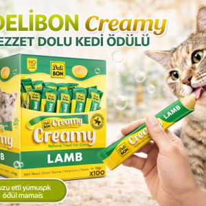 Delibon Krema Kedi Ödül Maması 15g 1 Adet Kuzu Ei