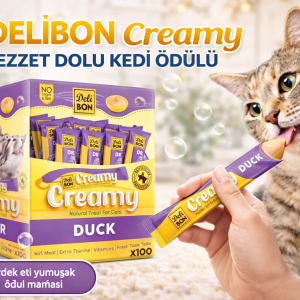 Delibon Krema Kedi Ödül Maması 15g 1 Adet Ördekli