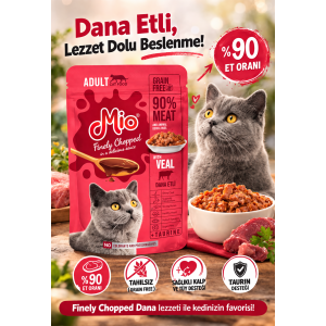 Mio Pouches Yetişkin Dana Etli 100 gr