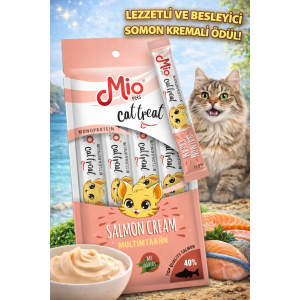 MİO KEDİ ÖDÜL KREMA -SOMONLU 15 G X 4
