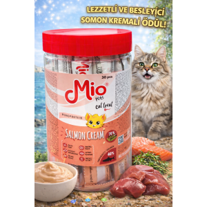 MİO KEDİ ÖDÜL KREMA - SOMONLU 15 g x 30