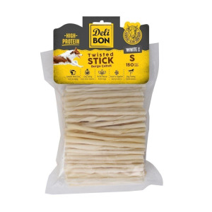 Delibon Burgu Çubuk Köpek Ödül Maması İnce 150 Adet Beyaz