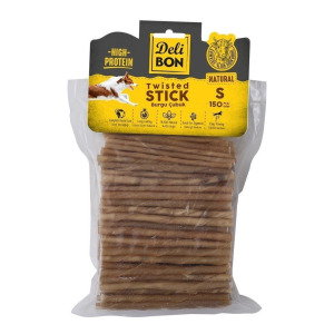 Delibon Burgu Çubuk Köpek Ödül Maması İnce 150 Adet Natürel