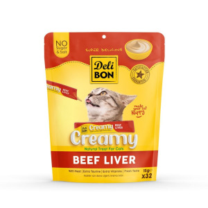 Delibon Krema Kedi Ödül Maması 15g 32 Adet Dana Ciğerli