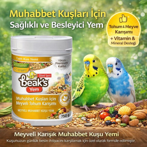 BEAKS MEYVELİ MUHABBET YEMİ 750 GR -01