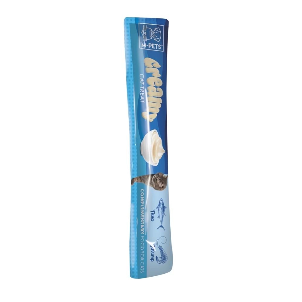 M-PETS CREAMY TON BALIKLI KARİDESLİ KEDİ ÖDÜLÜ 4X15GR