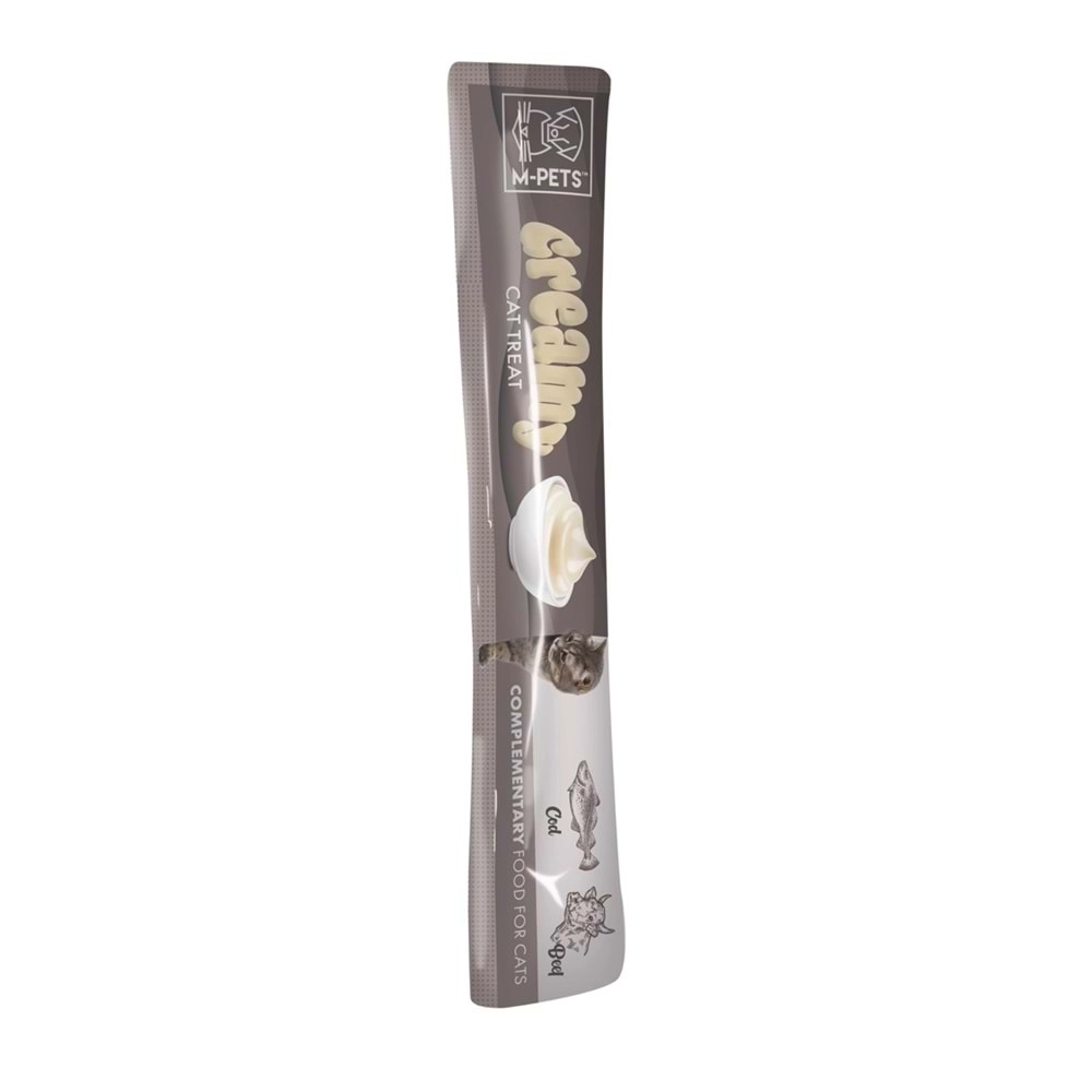 M-PETS CREAMY MORİNA BALIKLI BİFTEKLİ KEDİ ÖDÜLÜ 4X15GR
