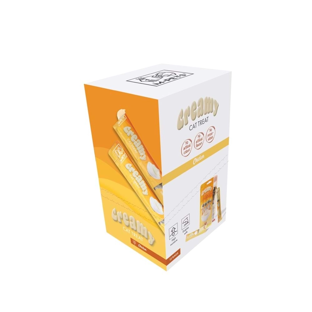 M-PETS CREAMY TAVUKLU KEDİ ÖDÜLÜ 4X15GR