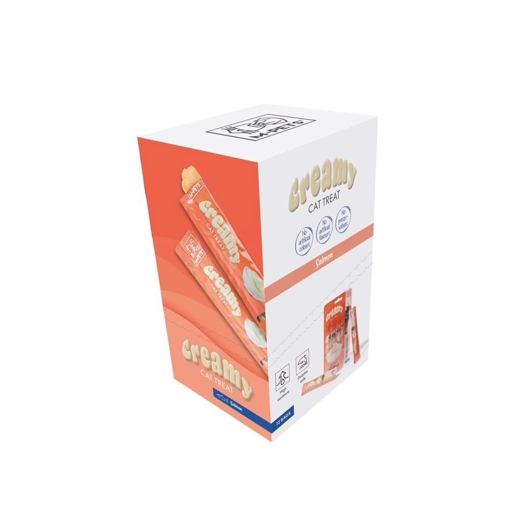 M-PETS CREAMY SOMON BALIKLI KEDİ ÖDÜLÜ 4X15GR