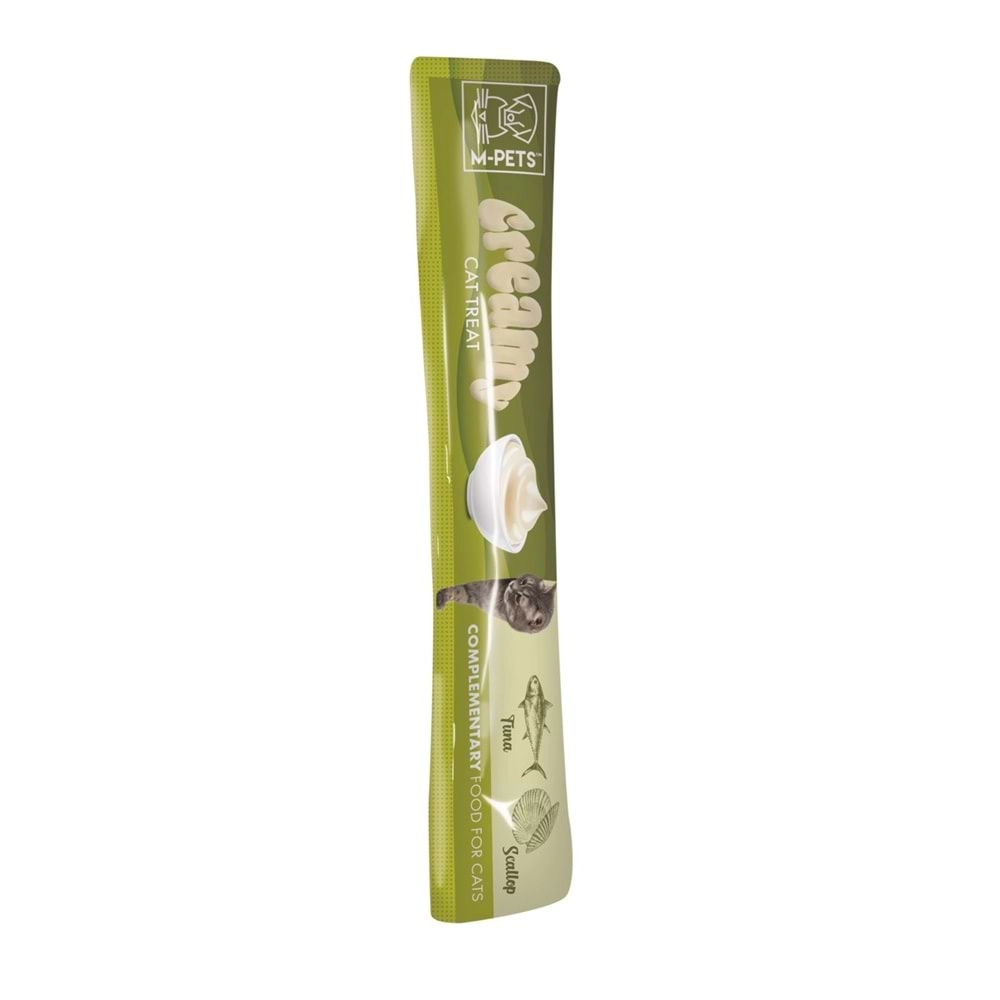 M-PETS CREAMY TON BALIKLI DENİZ TARAKLI KEDİ ÖDÜLÜ 4X15GR