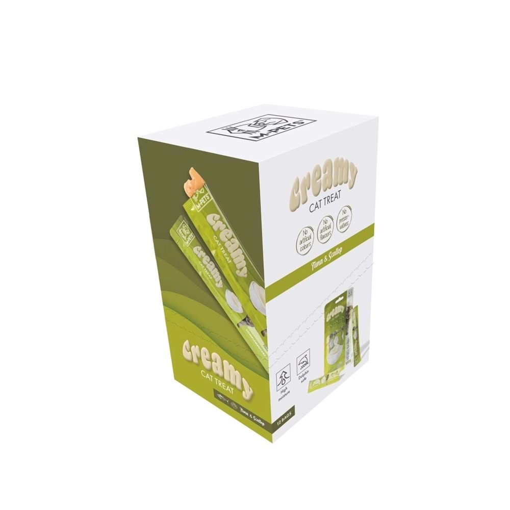 M-PETS CREAMY TON BALIKLI DENİZ TARAKLI KEDİ ÖDÜLÜ 4X15GR