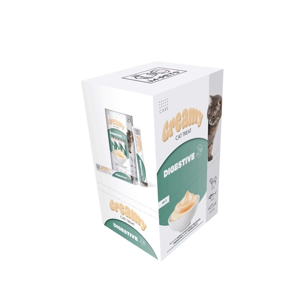 M-PETS DIGESTIVE FONKSİYONEL CREAMY KEDİ ÖDÜLÜ 4X15GR