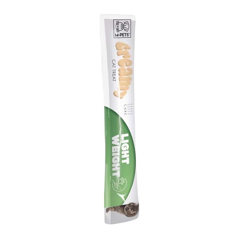 M-PETS LIGHT WEIGHT FONKSİYONEL CREAMY KEDİ ÖDÜLÜ 4X15GR