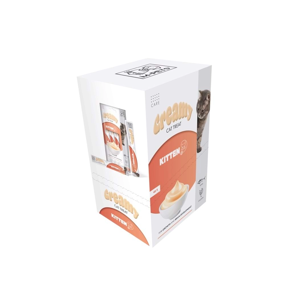 M-PETS KITTEN FONKSİYONEL CREAMY KEDİ ÖDÜLÜ 4X15GR