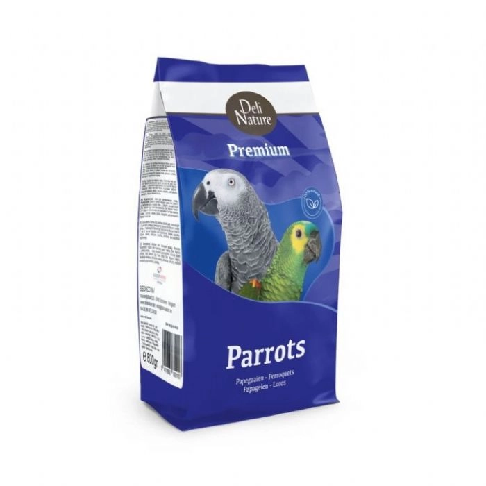 DELİ NATURE PREMİUM PARROTS PAPAĞAN YEMİ 800GR 