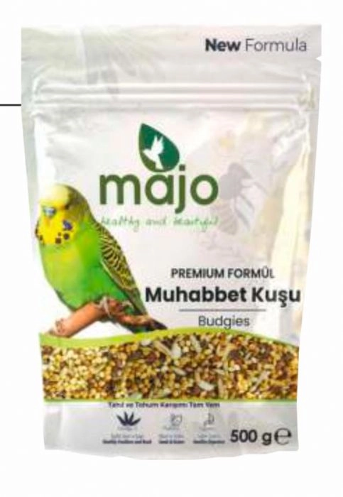 MAJO YENİ FORMÜL MUHABBET KUŞU YEMİ 500 GR