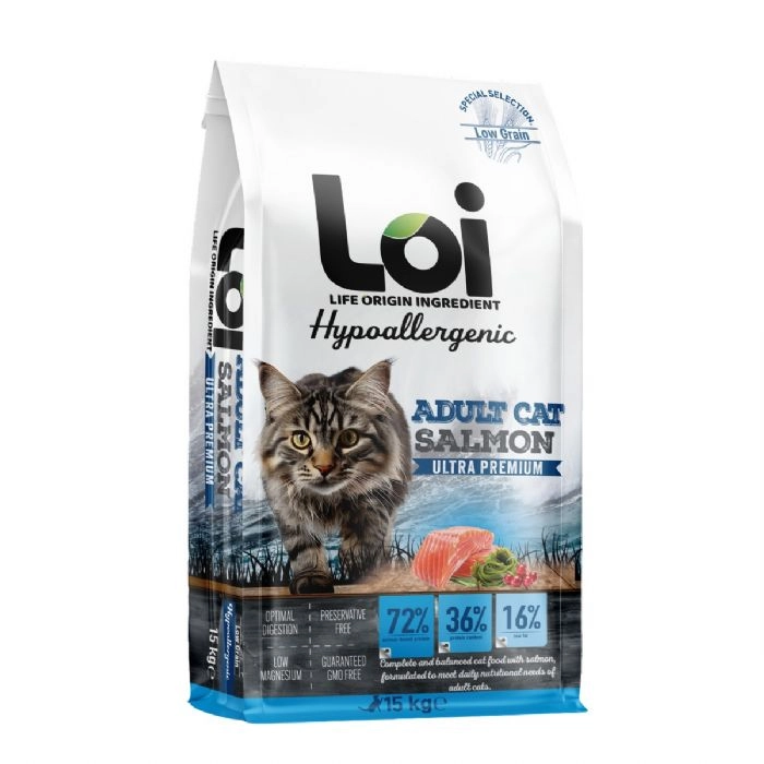 LOI YETİŞKİN KEDİ SOMONLU 15 KG