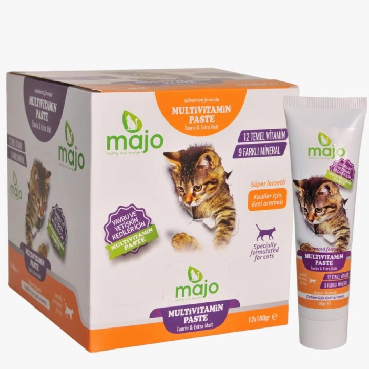 MAJO KEDİLER İÇİN MULTİVİTAMİN PASTE 100 ML