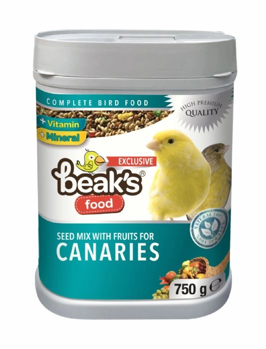 BEAKS MEYVELİ KANARYA YEMİ 750 GR