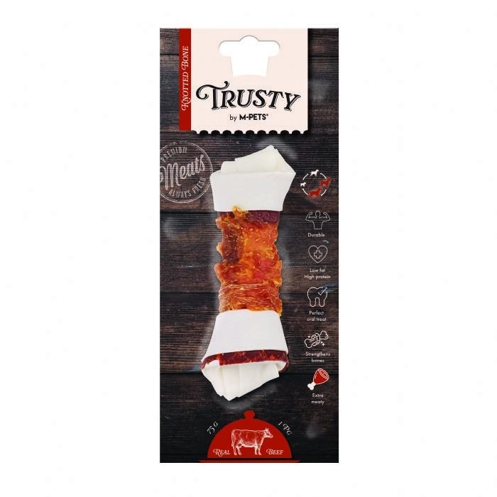 M-PETS TRUSTY EXTRA BEEF DÜĞÜMLÜ KEMİK 75GR/15,3CM