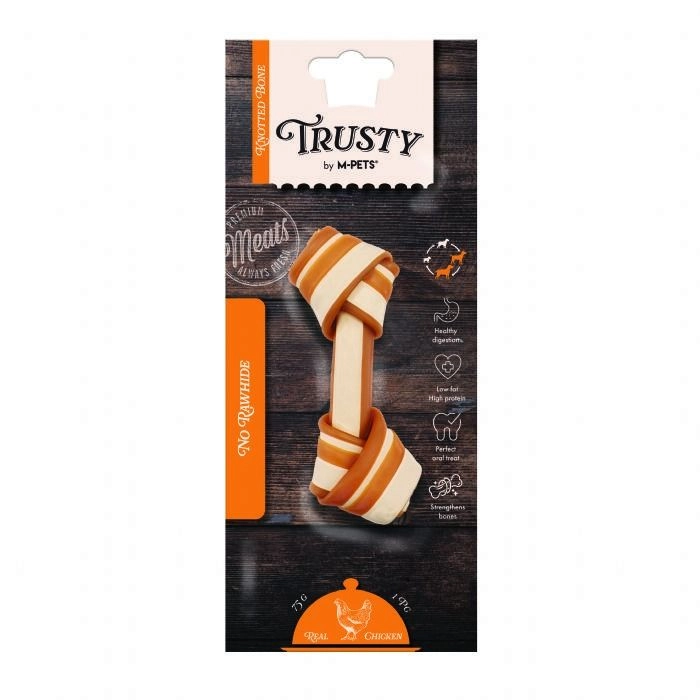 M-PETS TRUSTY CHICKEN DÜĞÜMLÜ KEMİK 45GR/12,7CM