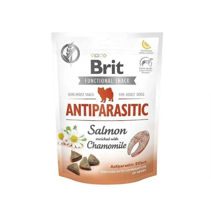 BRIT CARE DOG FUNCT. SN.ANTIPARASITIC SALMON 150G