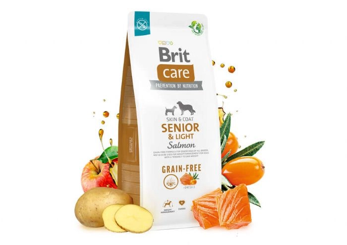 BRIT CARE DOG GRAIN FREE SENIOR LIGHT 12 KG