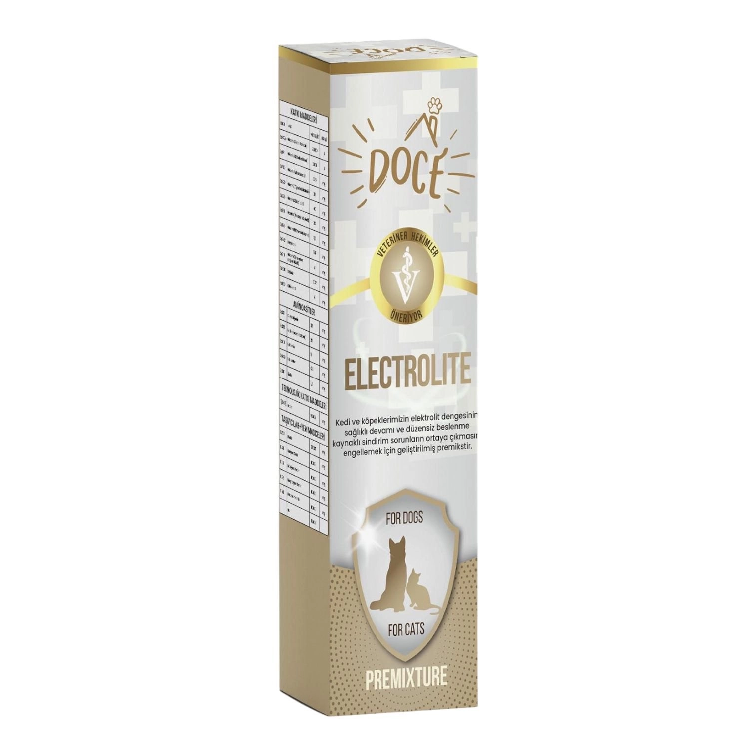 Doce Electrolite Kedi ve Köpek Elektrolit Premiksi