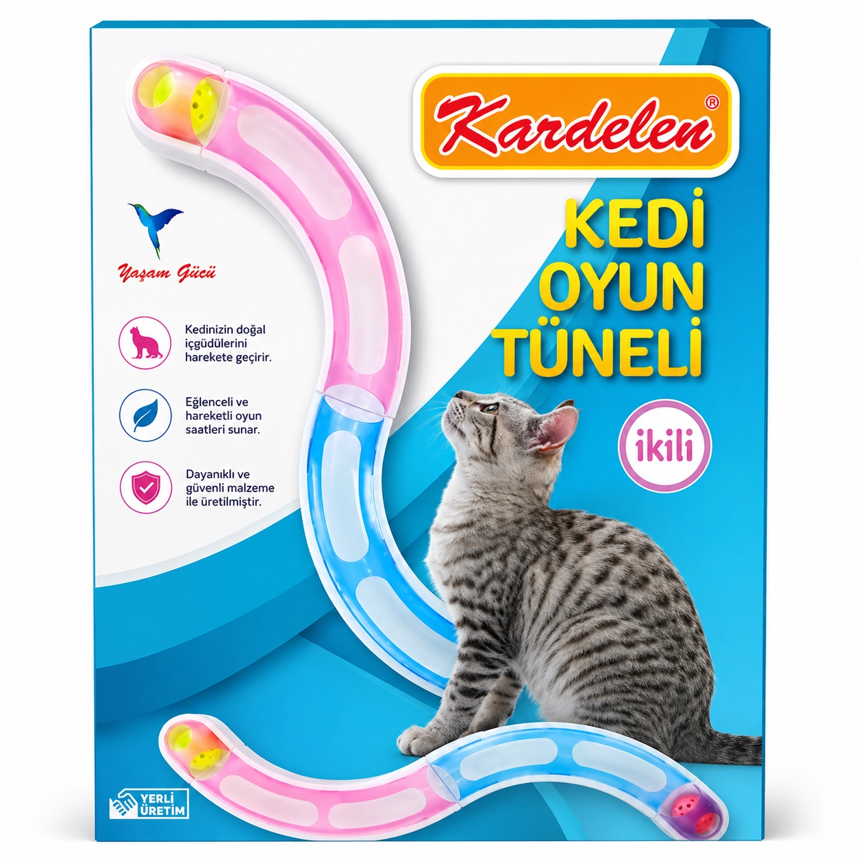 Seahorse İkili Kedi Oyun Tüneli 