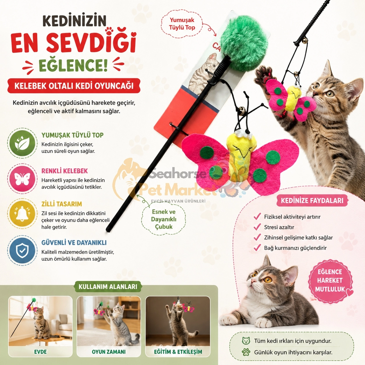NUNBELL KEDİ OLTASI KELEBEK