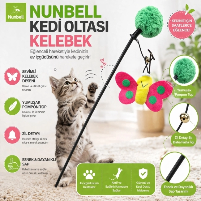 NUNBELL KEDİ OLTASI KELEBEK
