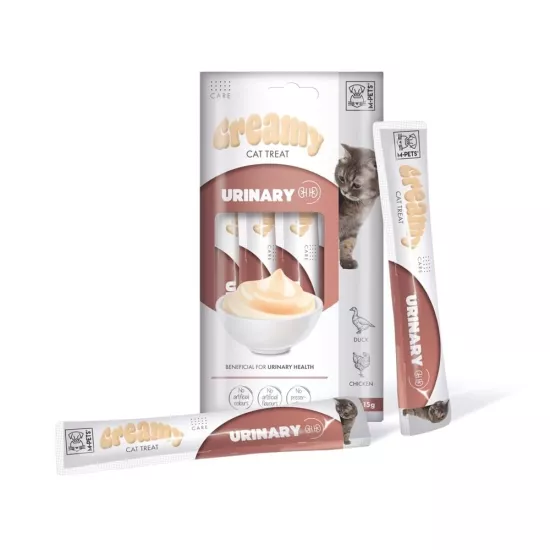 M-PETS URINARY FONKSİYONEL CREAMY KEDİ ÖDÜLÜ 4X15GR