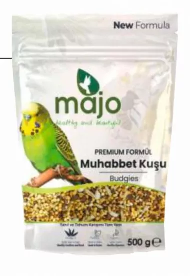 MAJO YENİ FORMÜL MUHABBET KUŞU YEMİ 500 GR