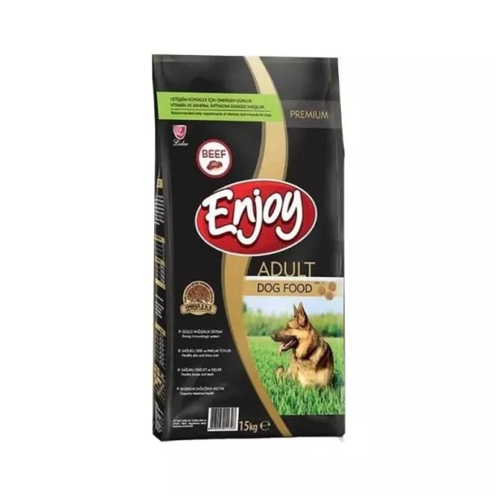 ENJOY BİFTEKLİ YETİŞKİN KÖPEK MAMASI 15 KG