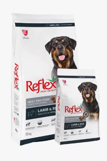 REFLEX KUZU-PİRİNÇ YETİŞKİN KÖPEK MAMASI 3 KG