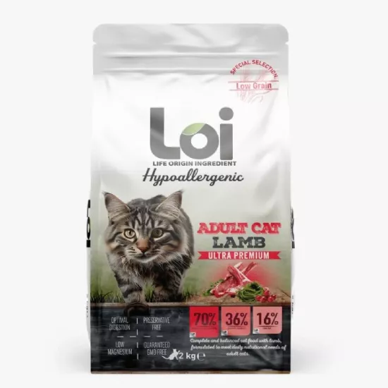 LOI YETİŞKİN KEDİ KUZULU 2 KG
