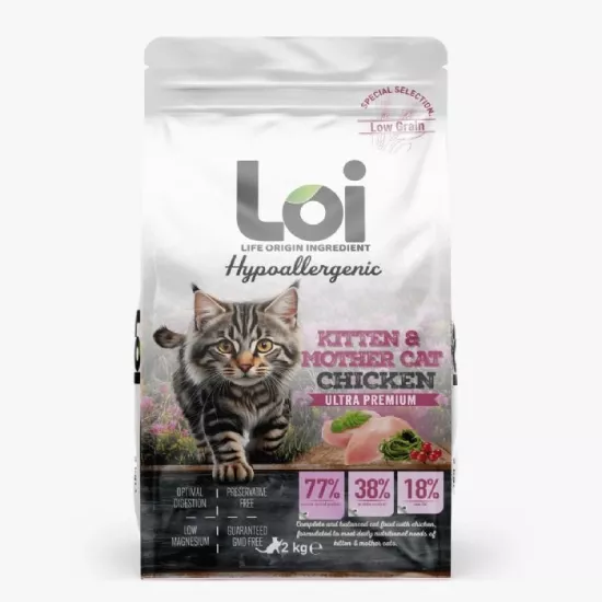LOI YAVRU KEDİ TAVUKLU 2 KG