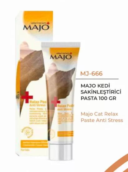 MAJO KEDİ RELAX SAKİNLEŞTİRİCİ PASTA 100 ML