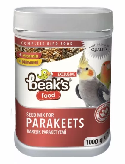 BEAKS PARAKET YEMİ KUTU 1000 G
