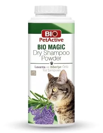 BİO PETACTİVE MAGİC KEDİ İÇİN LAVANTA ÖZLÜ TOZ ŞAMPUAN 150GR