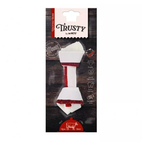 M-PETS TRUSTY BEEF DÜĞÜMLÜ KEMİK 65GR/15,3CM