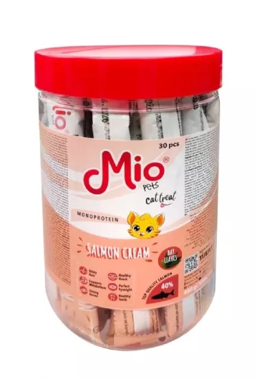 MİO KEDİ ÖDÜL KREMA - SOMONLU 15 g x 30