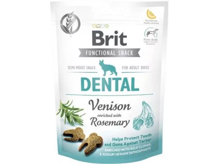 BRIT CARE DOG FUNCT. SNACK DENTAL VENISON 150G