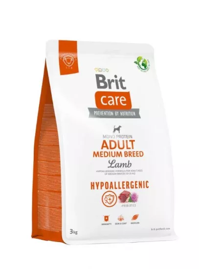 BRIT CARE DOG HYPO ADULT MEDIUM BREED 3 KG