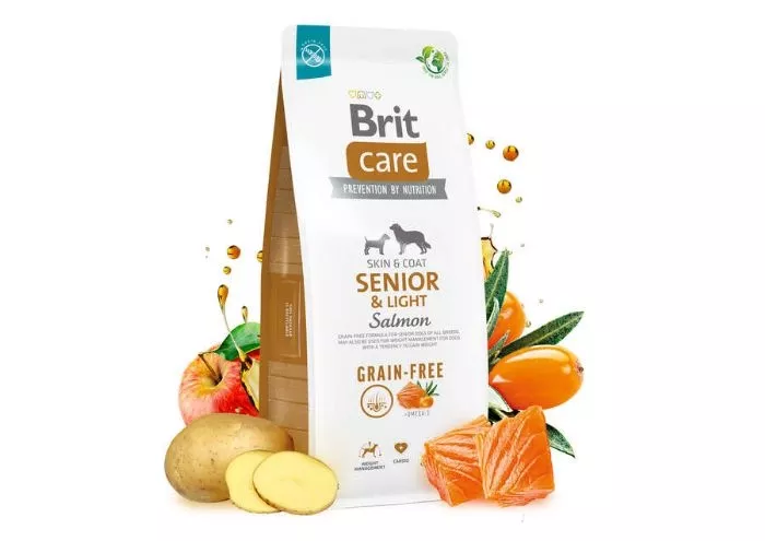 BRIT CARE DOG GRAIN FREE SENIOR LIGHT 12 KG
